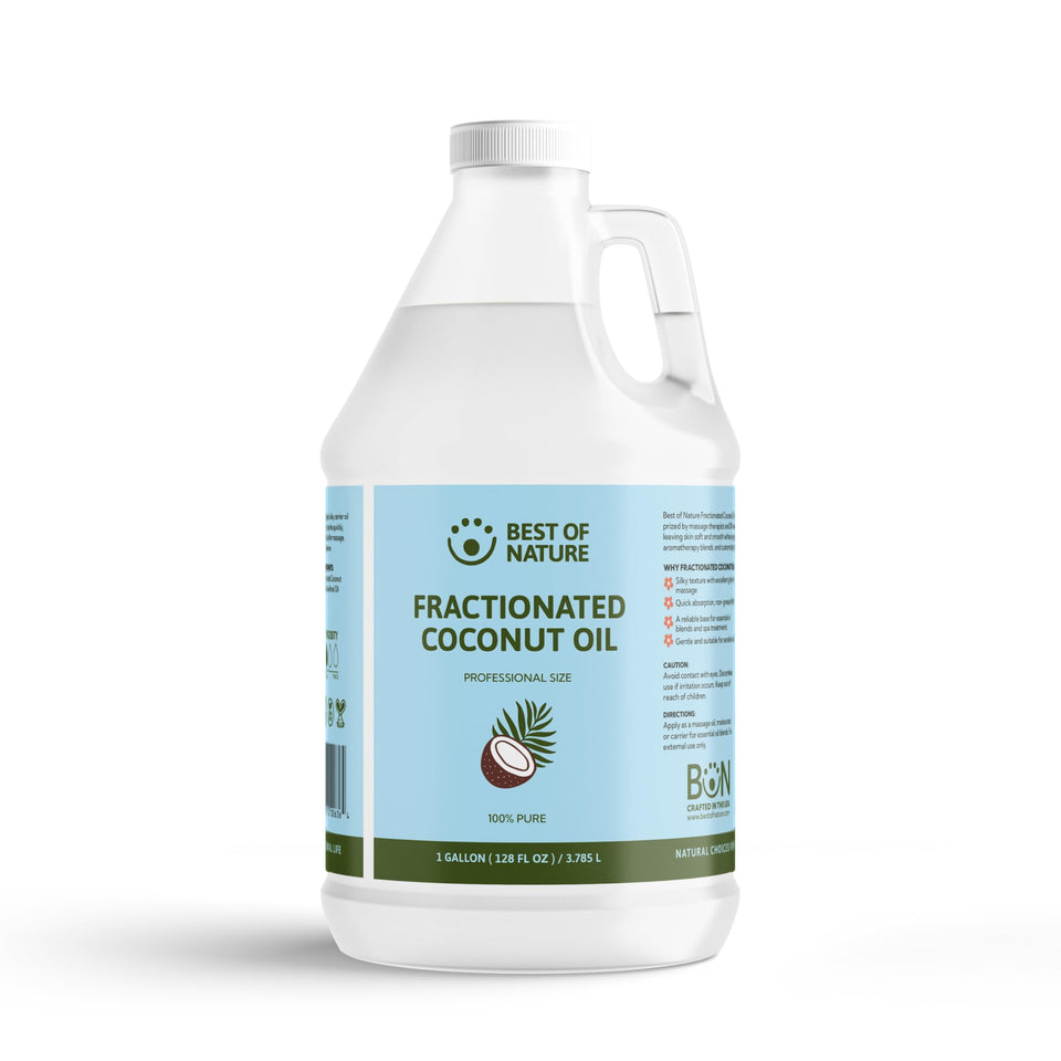 Best of Nature gallon front label showing product and size benefits