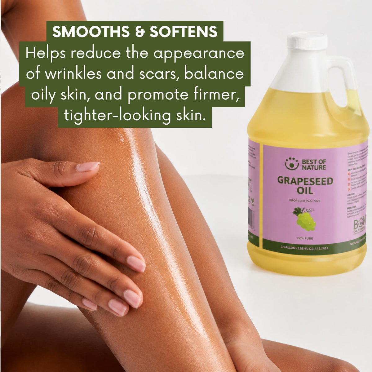 Best of Nature applied to hair ends to improve shine and manageability