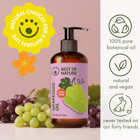 Best of Nature pouring oil from spout for controlled dispensing benefit
