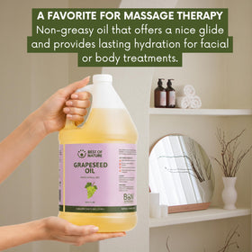 Best of Nature bottle in spa scene suggesting professional-use convenience