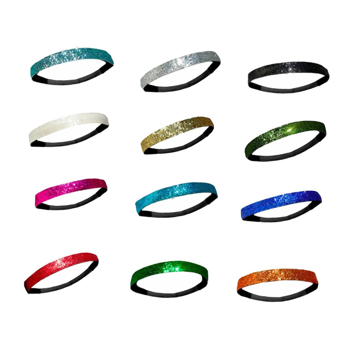 BESTYASH front packaging showing all 12 glitter headbands and vibrant colors