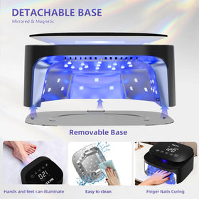 BETE removable magnetic base open for easy cleaning and full-hand fit