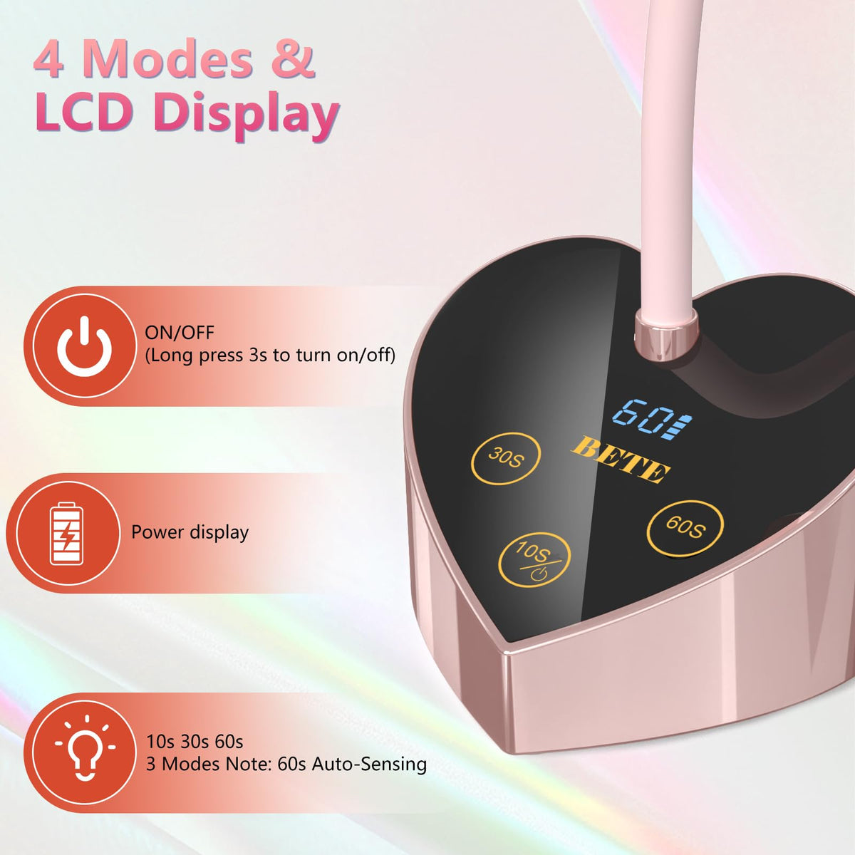BETE folded lamp packed in a bag demonstrating travel-ready convenience