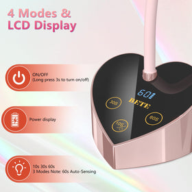 BETE folded lamp packed in a bag demonstrating travel-ready convenience