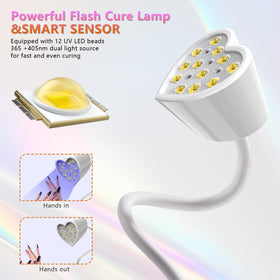 BETE folded compact lamp demonstrating travel-ready storage and lightweight convenience