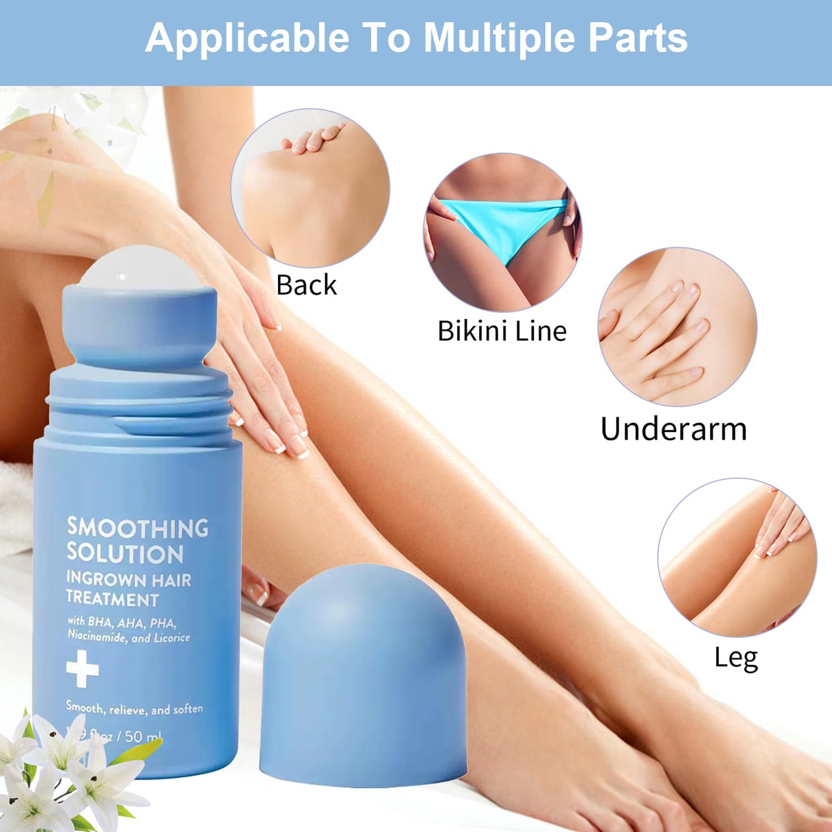 BETTENKO legs before and after comparison highlighting smoother skin