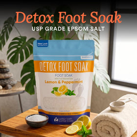 Better Bath Better Body foot soak basin with feet soaking to soothe and relax tired skin