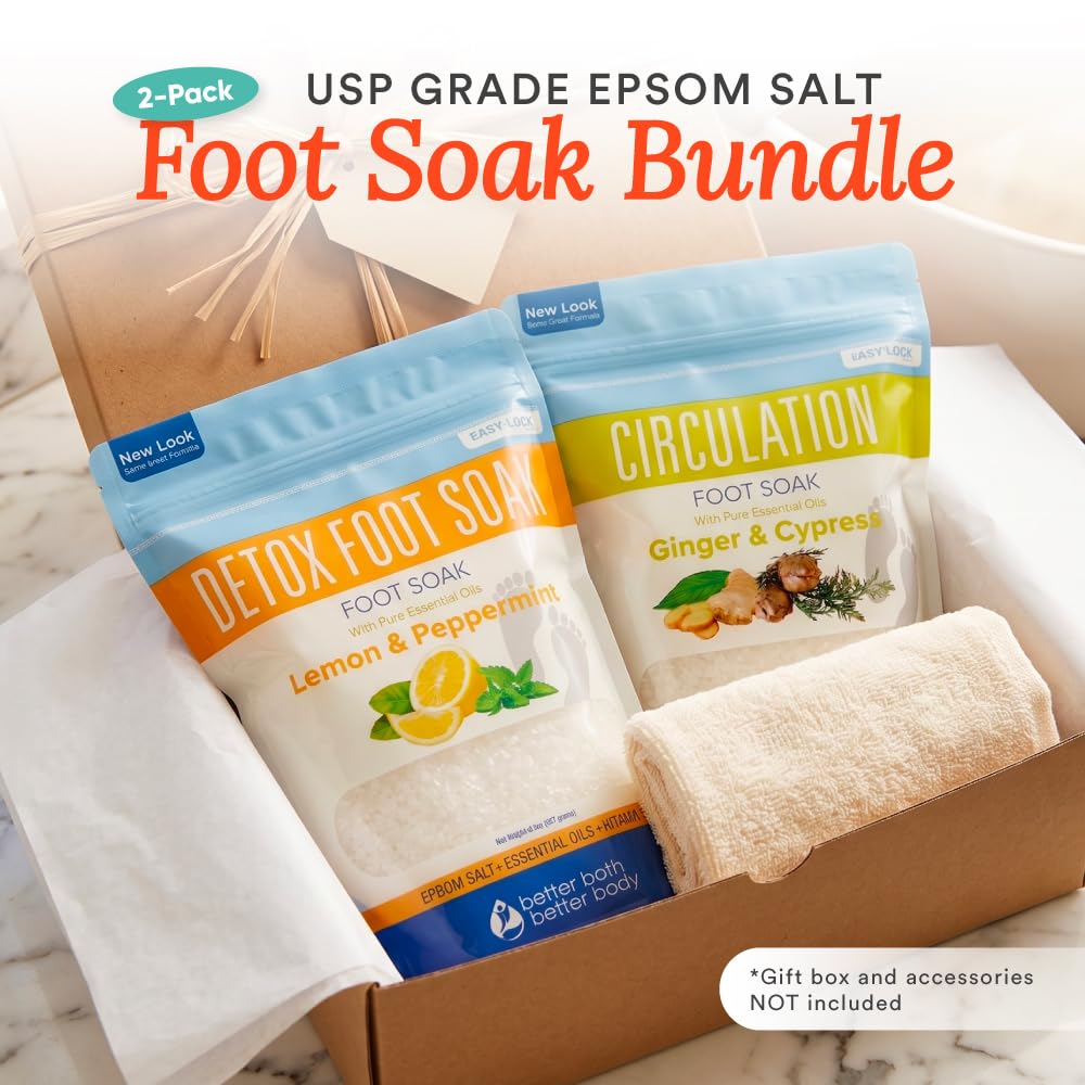 Better Bath Better Body foot soak in use with feet in basin showing relaxing home spa benefit