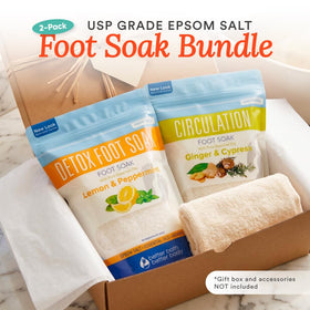 Better Bath Better Body foot soak in use with feet in basin showing relaxing home spa benefit