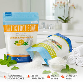 Better Bath Better Body open pouch with scoop showing easy-pour and reseal storage benefit