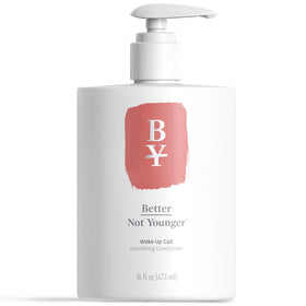 Better Not Younger front packaging showing volumizing conditioner benefits