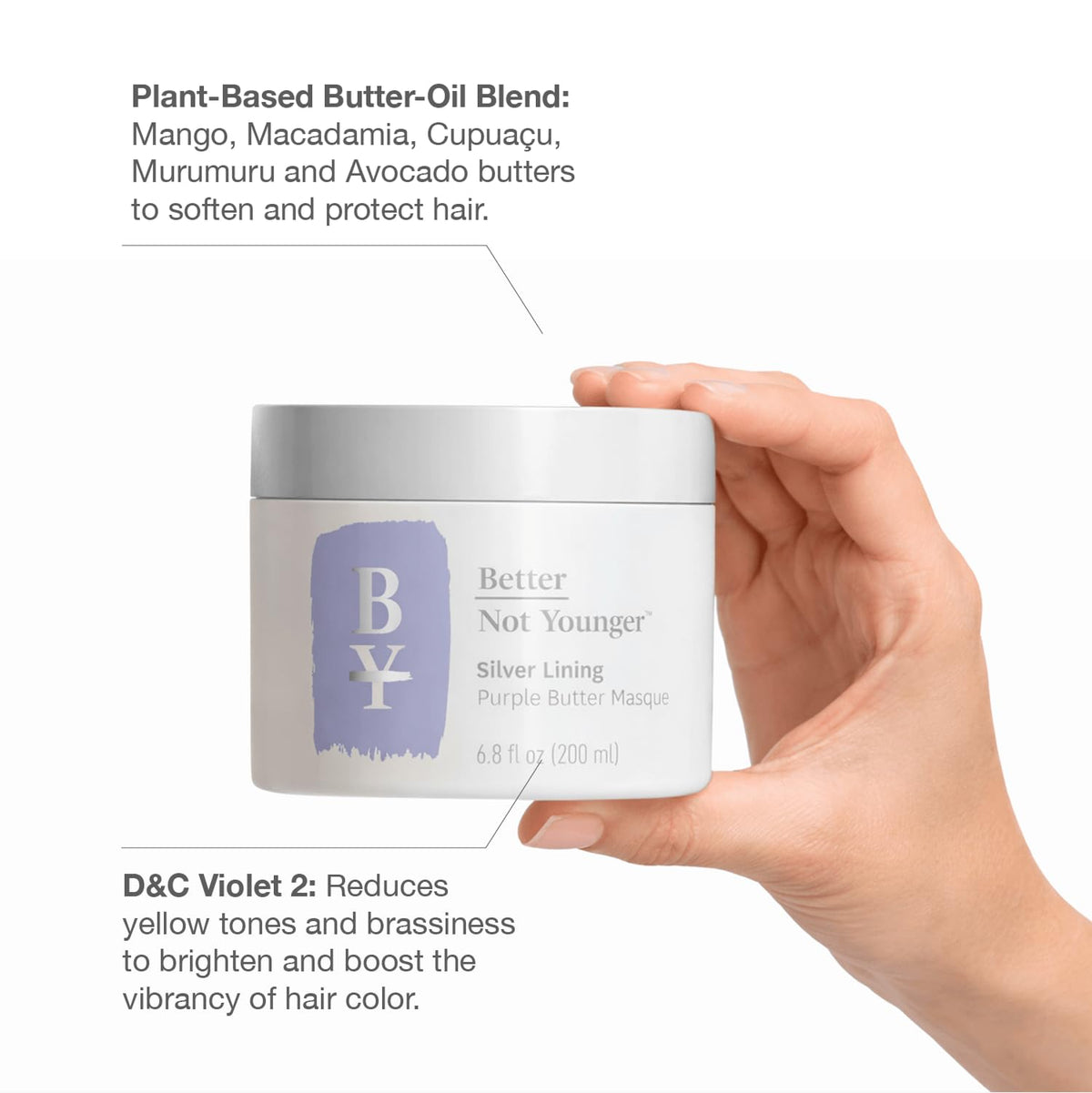 Better Not Younger close-up texture of mask showing creamy hydration benefit