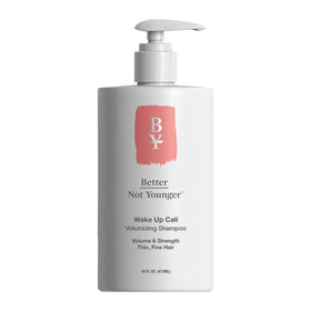 Better Not Younger front bottle view showing packaging and volume benefits