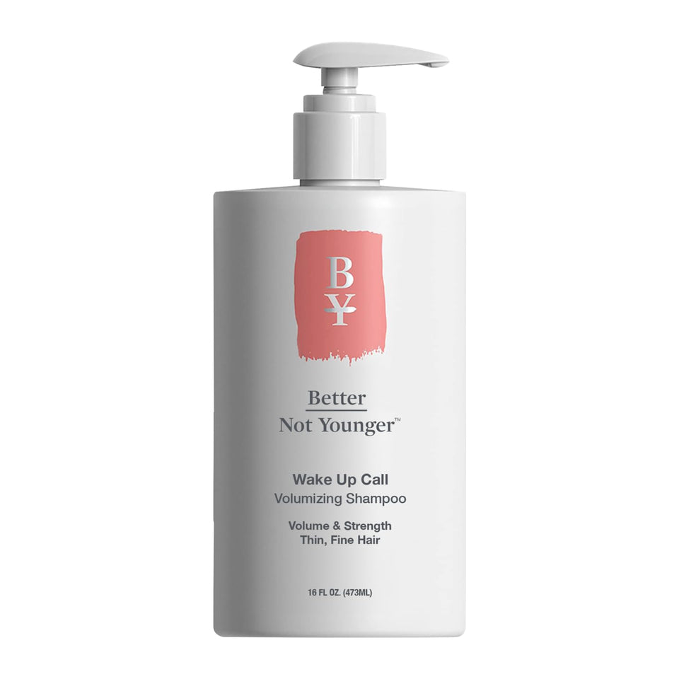 Better Not Younger front bottle view showing packaging and volume benefits