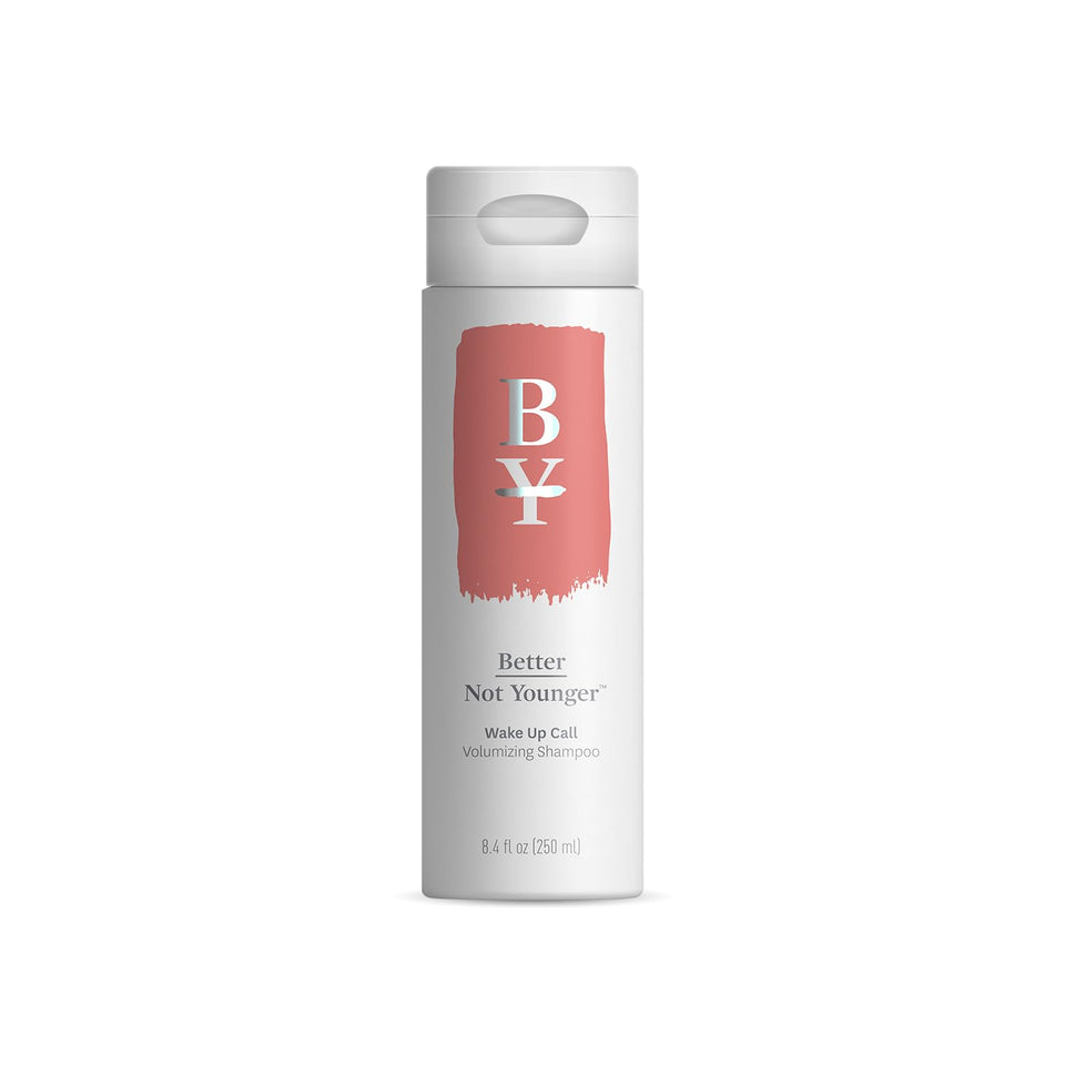 Better Not Younger front bottle showing design and size, conveys trusted volumizing benefit