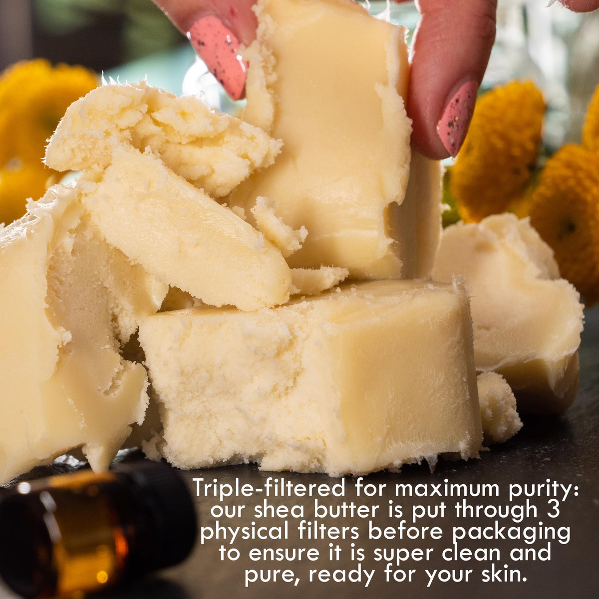 Better Shea Butter with oils and bowls for DIY recipes showing customization and versatility benefit