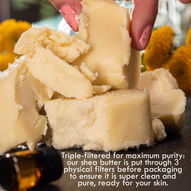 Better Shea Butter with oils and bowls for DIY recipes showing customization and versatility benefit