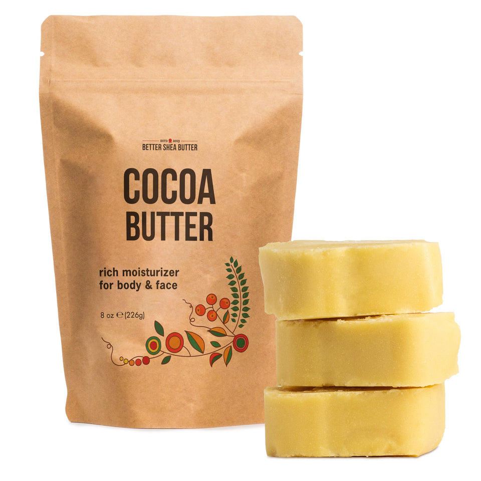 Better Shea Butter front block showing packaging and size, nourishing moisturizer benefit