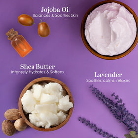Applying Better Shea Butter to hands to demonstrate quick absorption and hydration