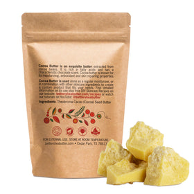 Better Shea Butter in a ceramic bowl with spatula showing culinary use for chocolate and confections