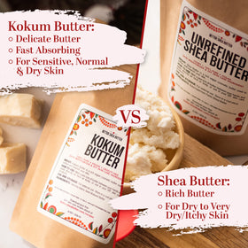 Better Shea Butter kokum product label and batch details for quality tracking