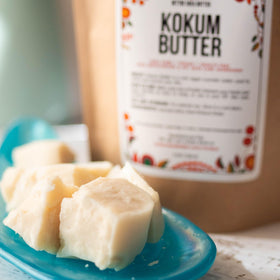 Better Shea Butter kokum butter on bathroom shelf in lifestyle setting for daily use