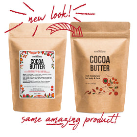 Better Shea Butter label and ingredient list detail showing brand transparency and food-grade quality