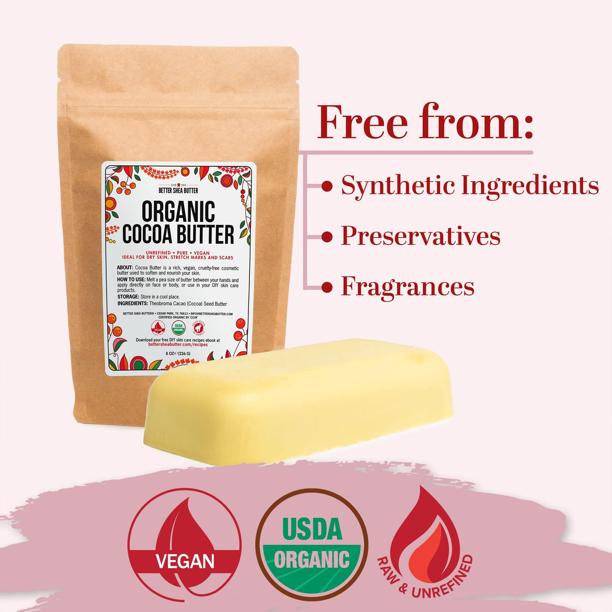 Better Shea Butter on a bathroom vanity in lifestyle scene showing daily routine ease benefit