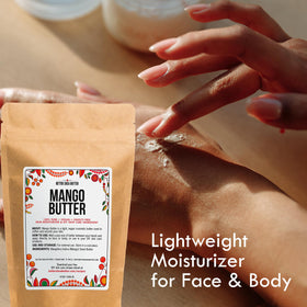 Better Shea Butter block label showing 8 oz weight and single-ingredient purity benefit