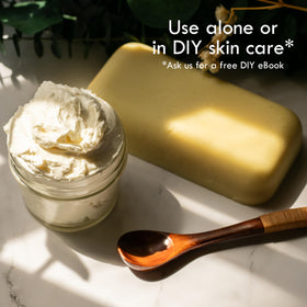 Better Shea Butter melted pour illustrating easy melting for DIY blends and blending benefit