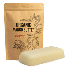 Better Shea Butter front jar showing organic mango butter and label benefits