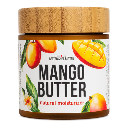 Better Shea Butter jar front label showing product and clear benefits