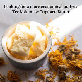 Better Shea Butter recipe card insert featuring DIY uses and creative formulation benefit