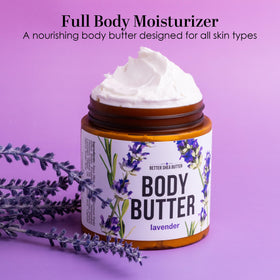 Better Shea Butter next to a common item to show jar size and portability