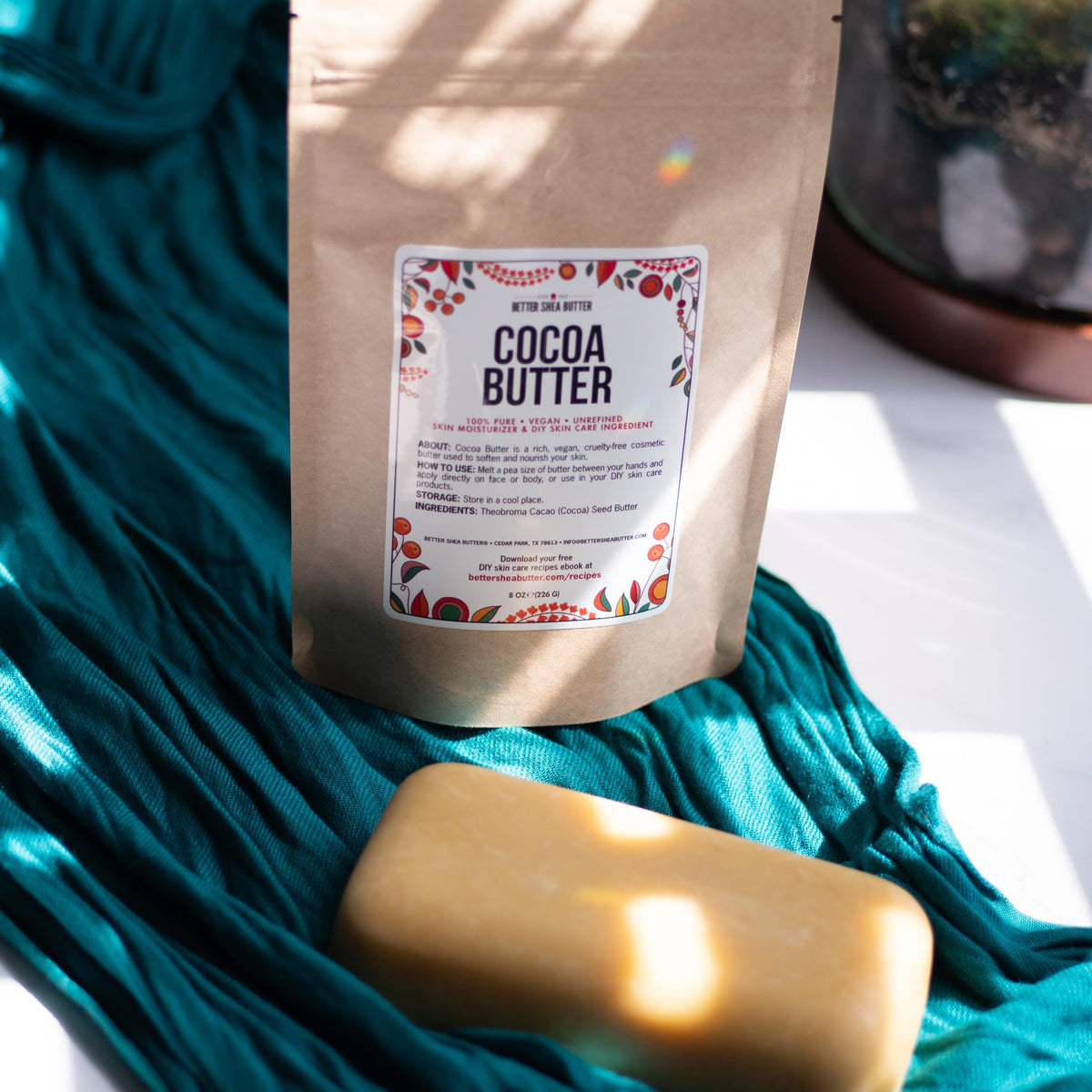 Better Shea Butter combined with soap-making ingredients illustrating craft use and gentle cleansing benefit