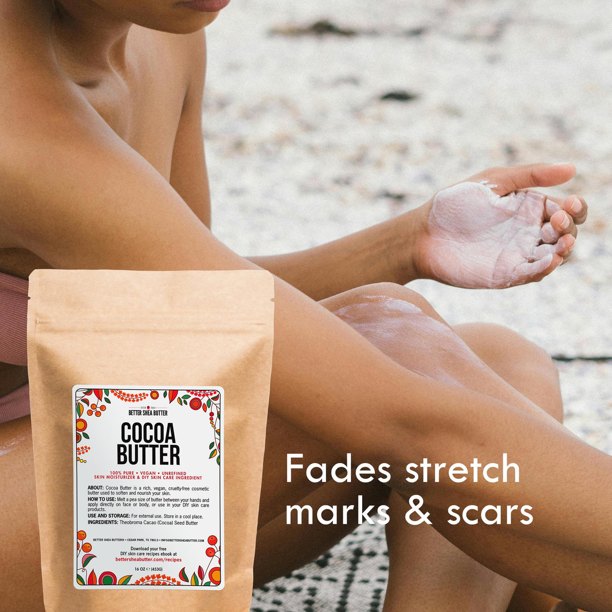 Better Shea Butter unrefined texture close-up revealing creamy consistency and hydration benefit