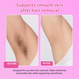 Beuifvo LUM being applied to leg demonstrating soothing post-hair-removal comfort benefit