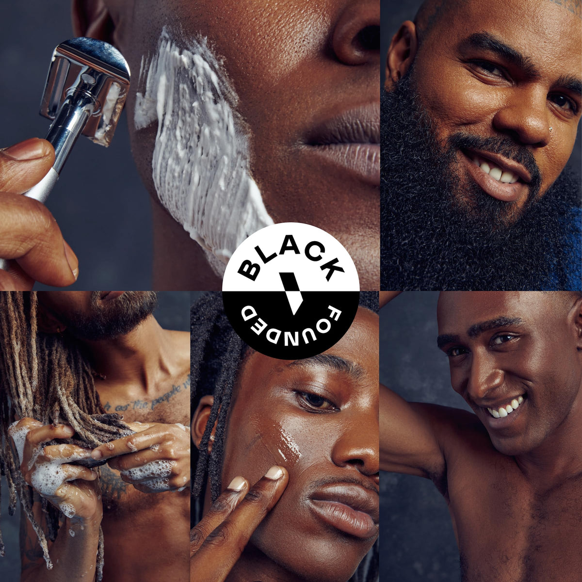 Bevel skincare set styled on bathroom counter — presents cohesive routine for men