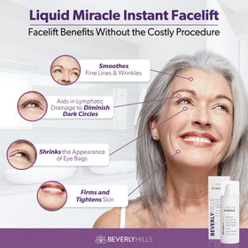 BEVERLY HILLS smooth serum texture on fingertip highlighting fast absorption