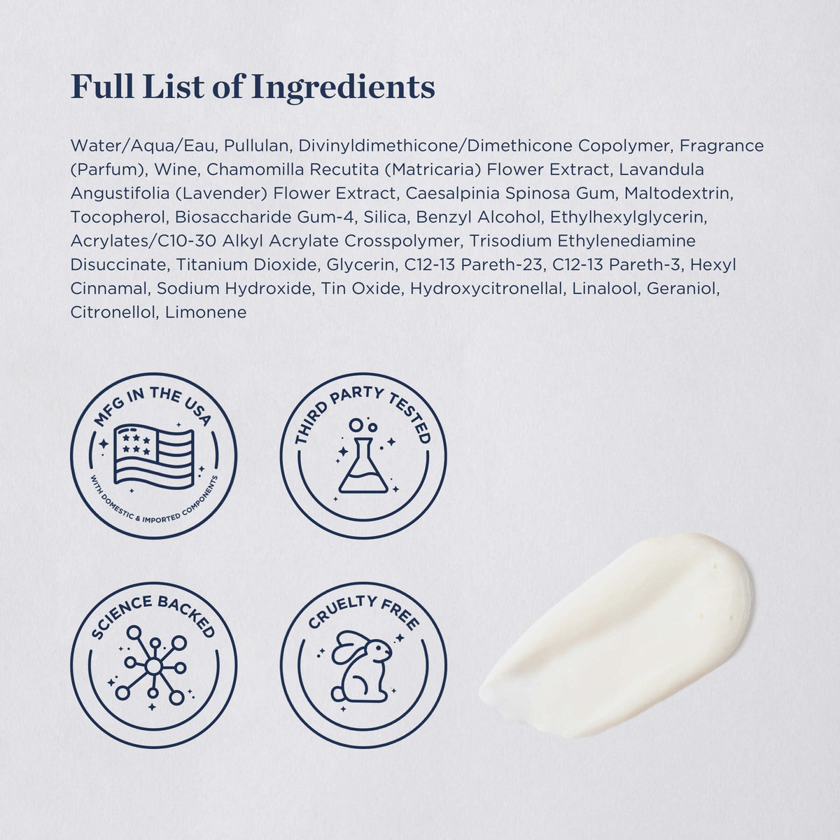 Beverly Hills MD ingredients label close-up highlighting active extracts