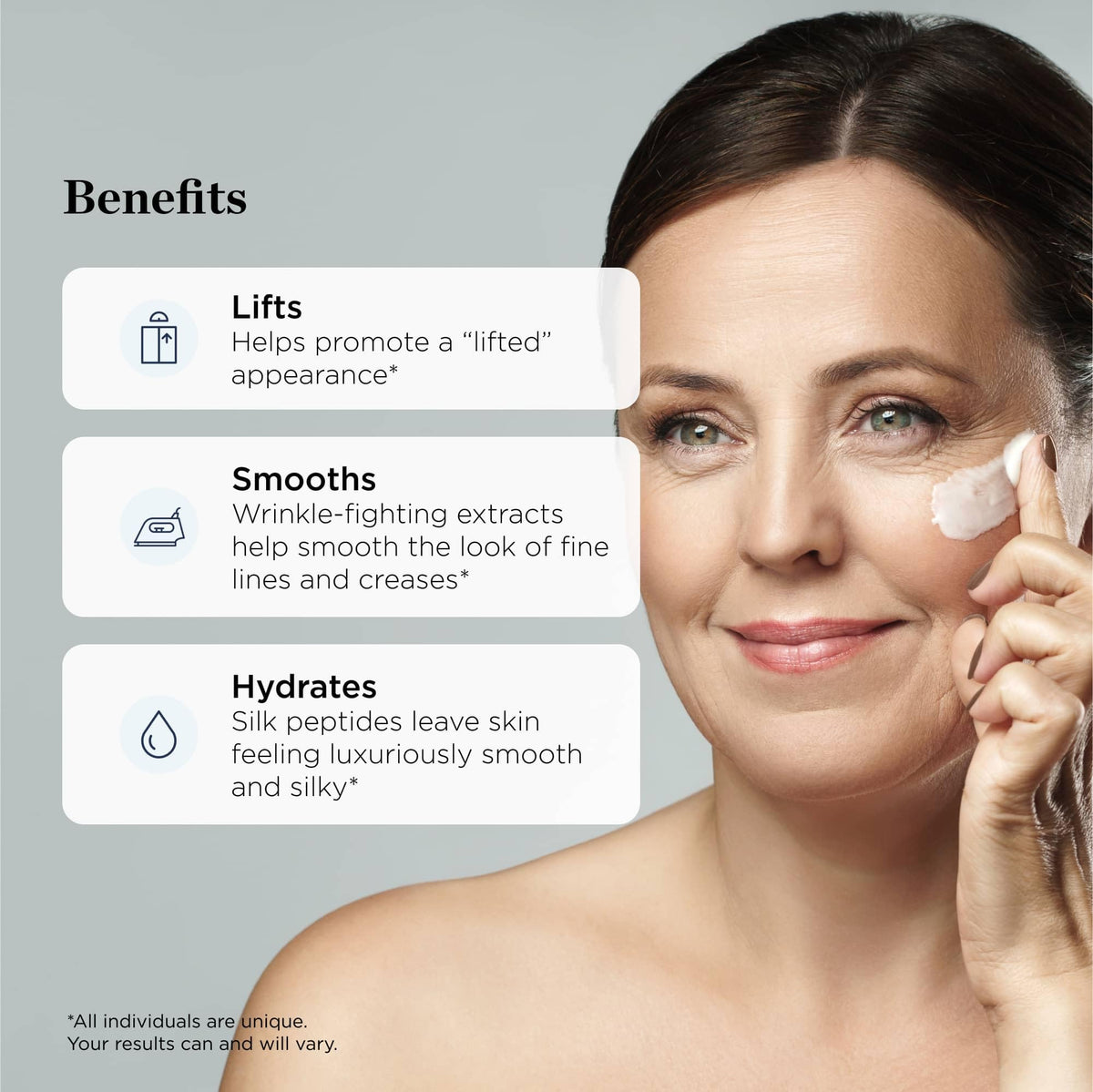 Beverly Hills MD open cream texture illustrating silky glide and hydration benefit