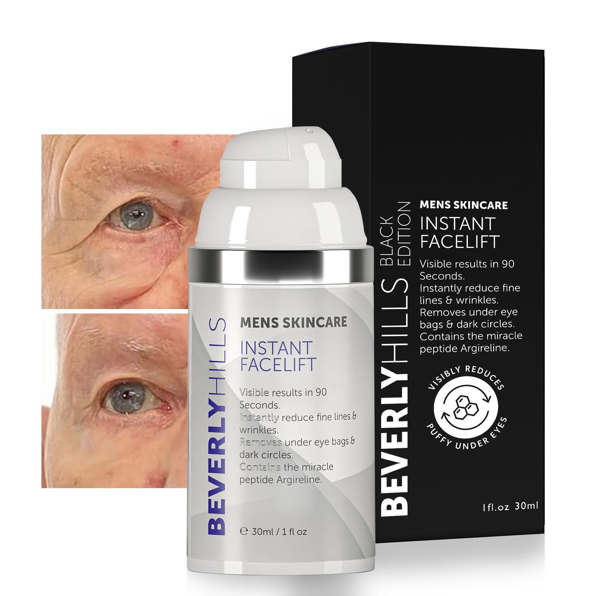Beverly Hills front packaging showing product and quick cosmetic benefit