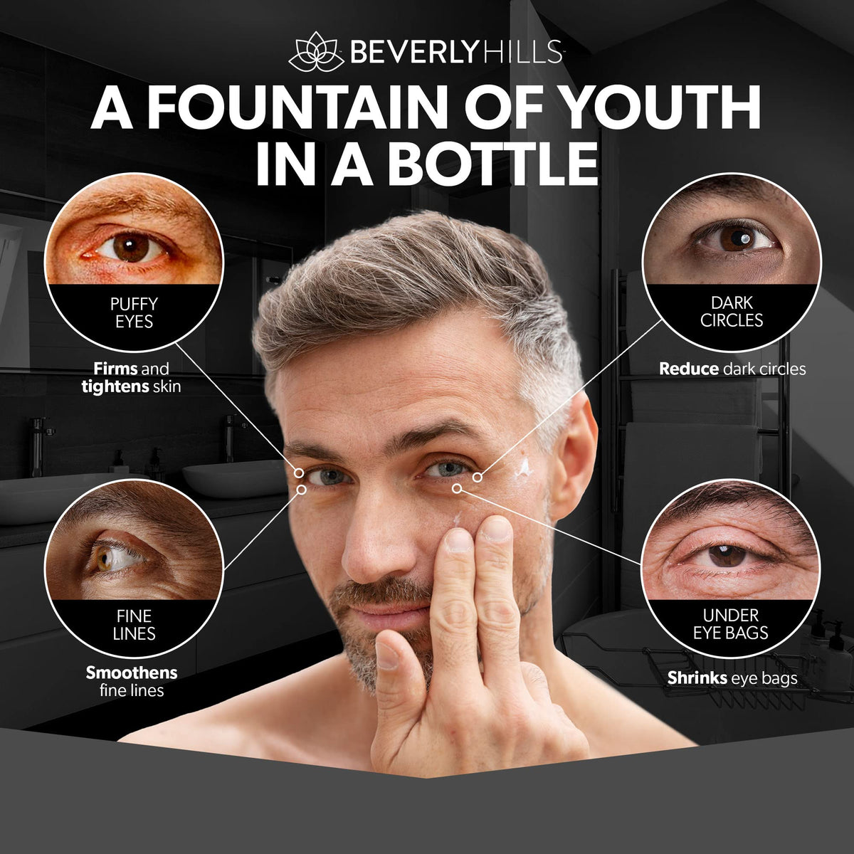 Beverly Hills serum texture close-up highlighting fast-absorbing formula