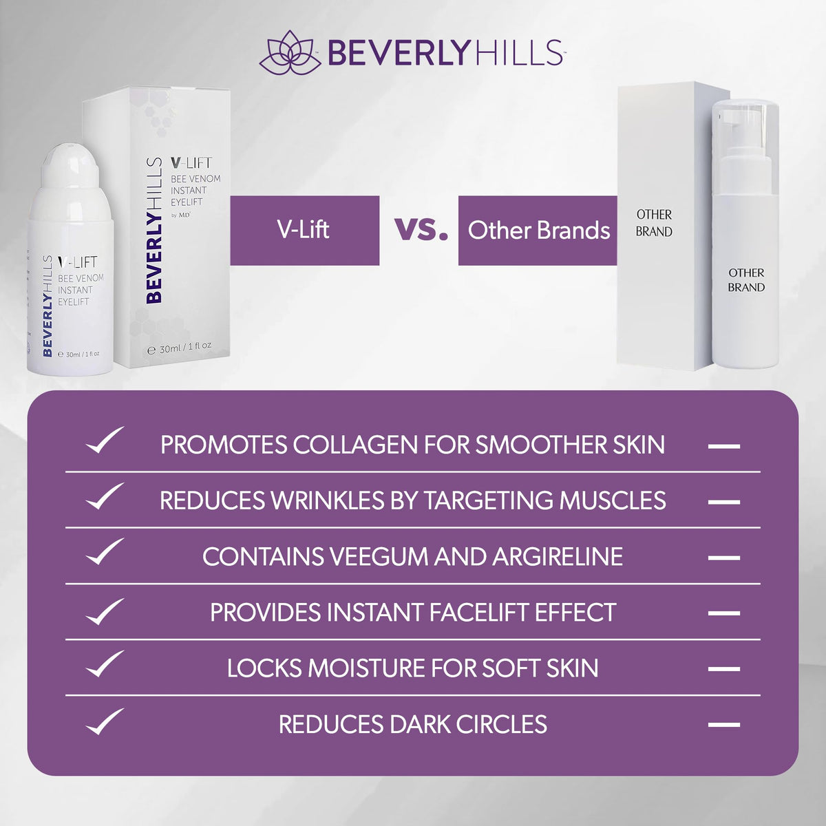 BEVERLY HILLS lifestyle image of woman applying serum for refreshed look