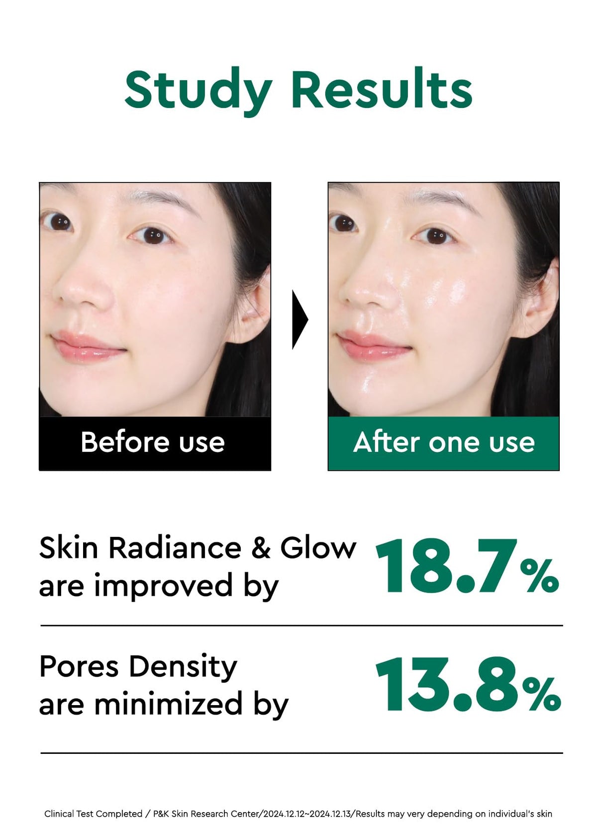 BE+WANTS peeled film detail showing lifted impurities and smoother texture