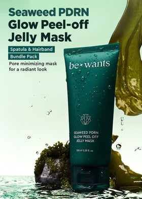 BE+WANTS spatula and headband included for tidy application and ease