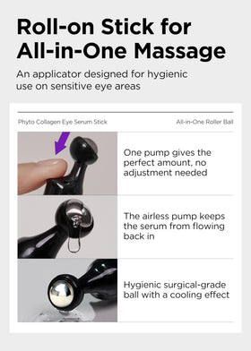 BE+WANTS roller next to common objects showing size and portability for on-the-go use