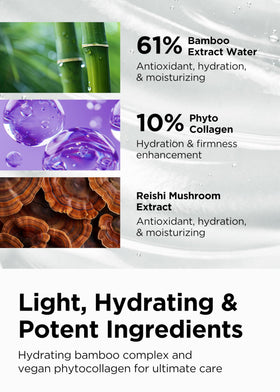 BE+WANTS serum texture on fingertip highlighting lightweight hydrating formula and absorbency