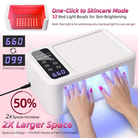 BEYEHO LED bead array detail revealing dense 140-bead layout for even curing coverage