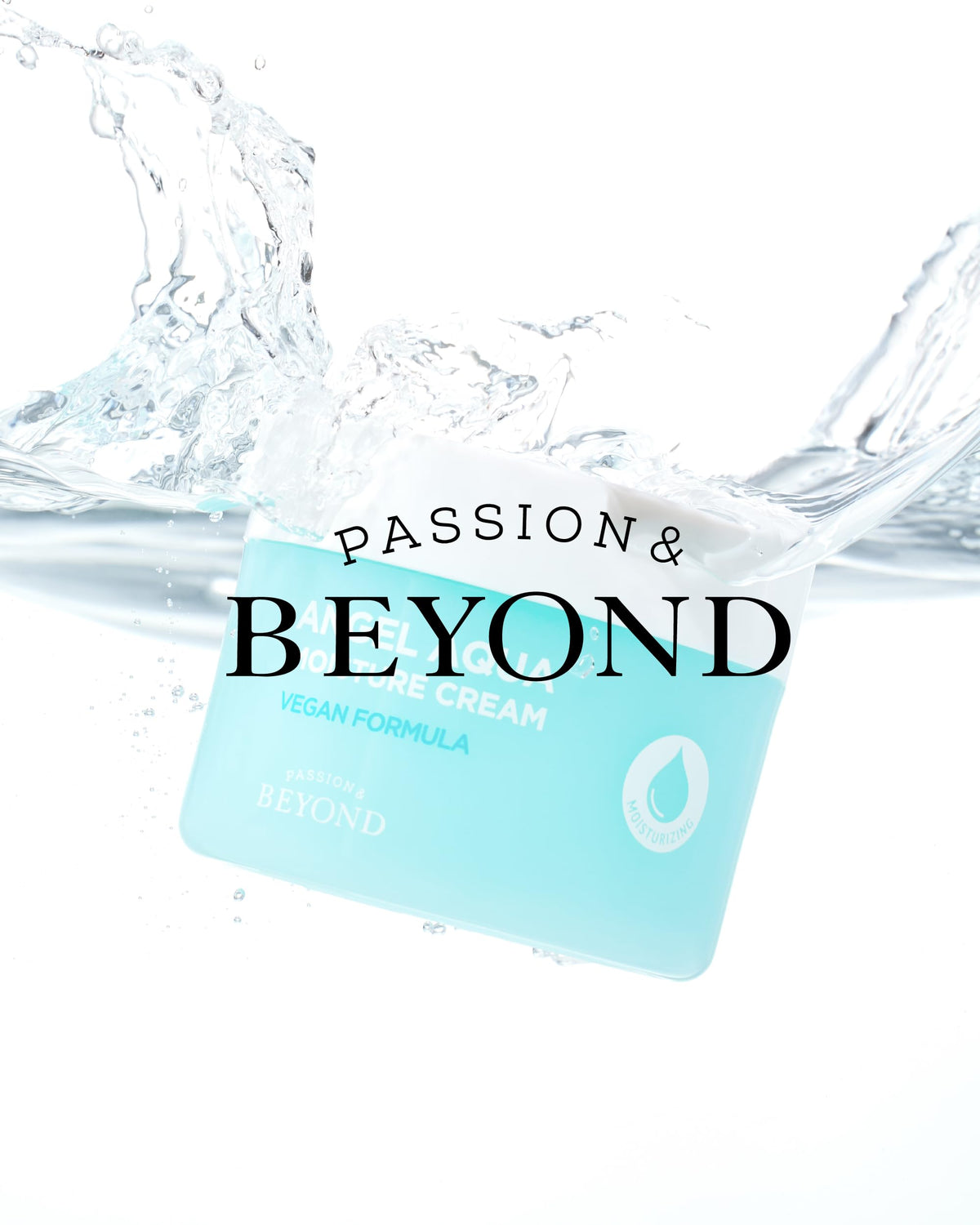 BEYOND jar on bathroom shelf presenting eco-conscious lifestyle and daily routine use